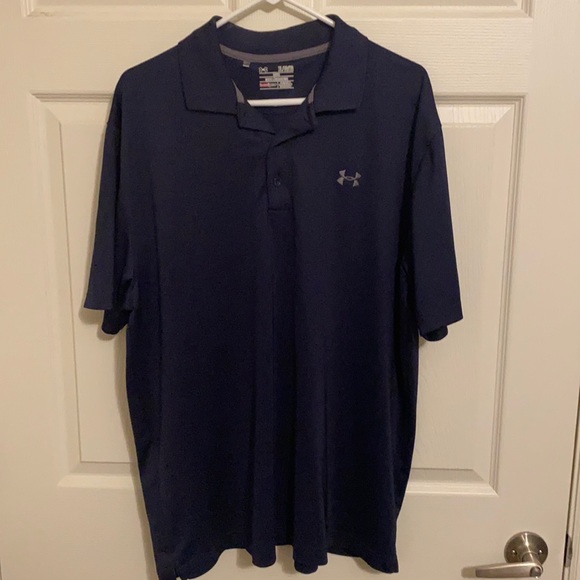 Men’s Under Armour Polo XL Navy Blue - Picture 1 of 1